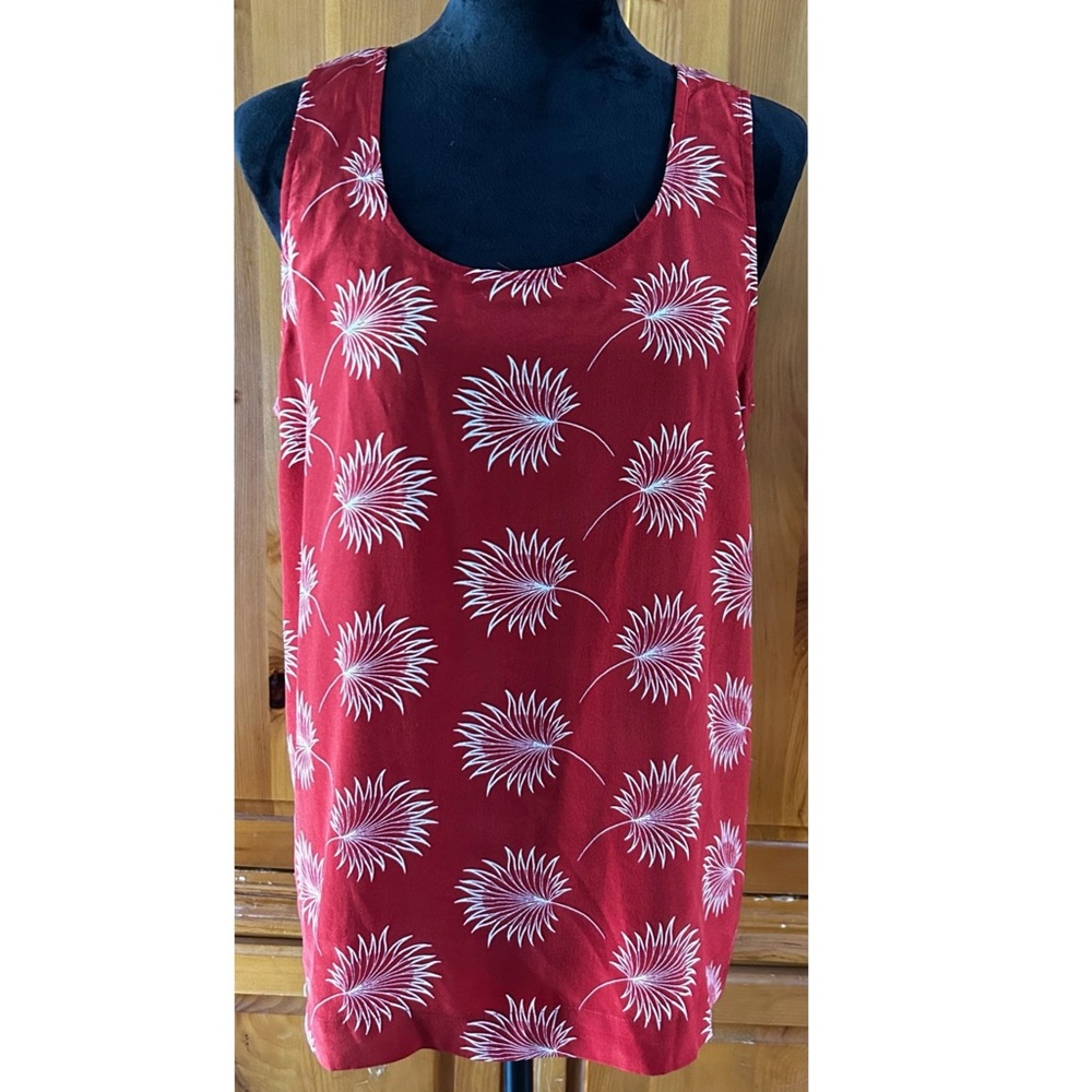 EUC Madewell Red Silk Tank Top
